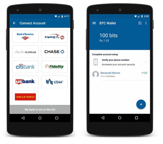 android coinbase