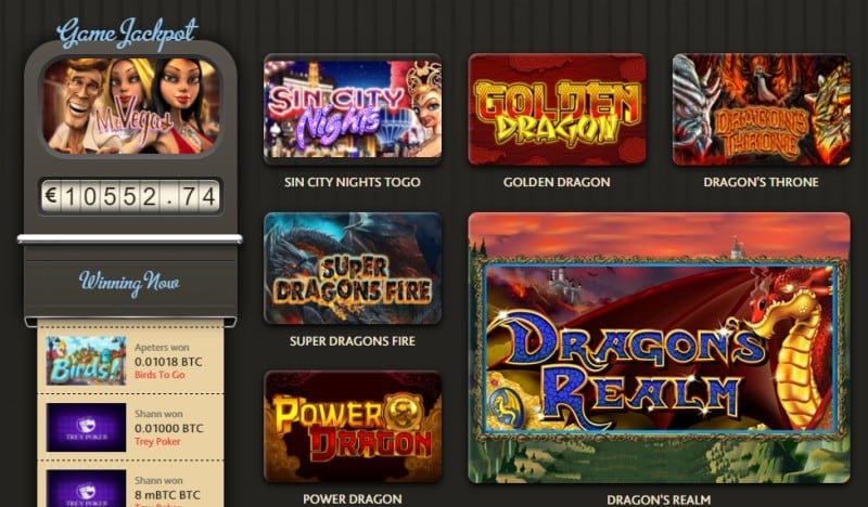 Play great Bitcoin casino games at 7BitCasino