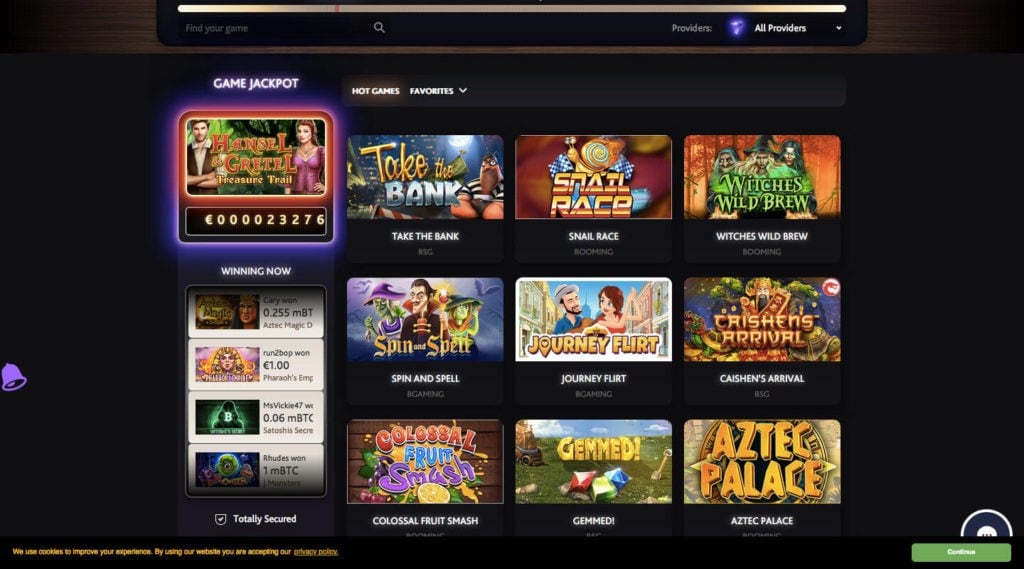 Great games, bonuses, and more at 7BitCasino