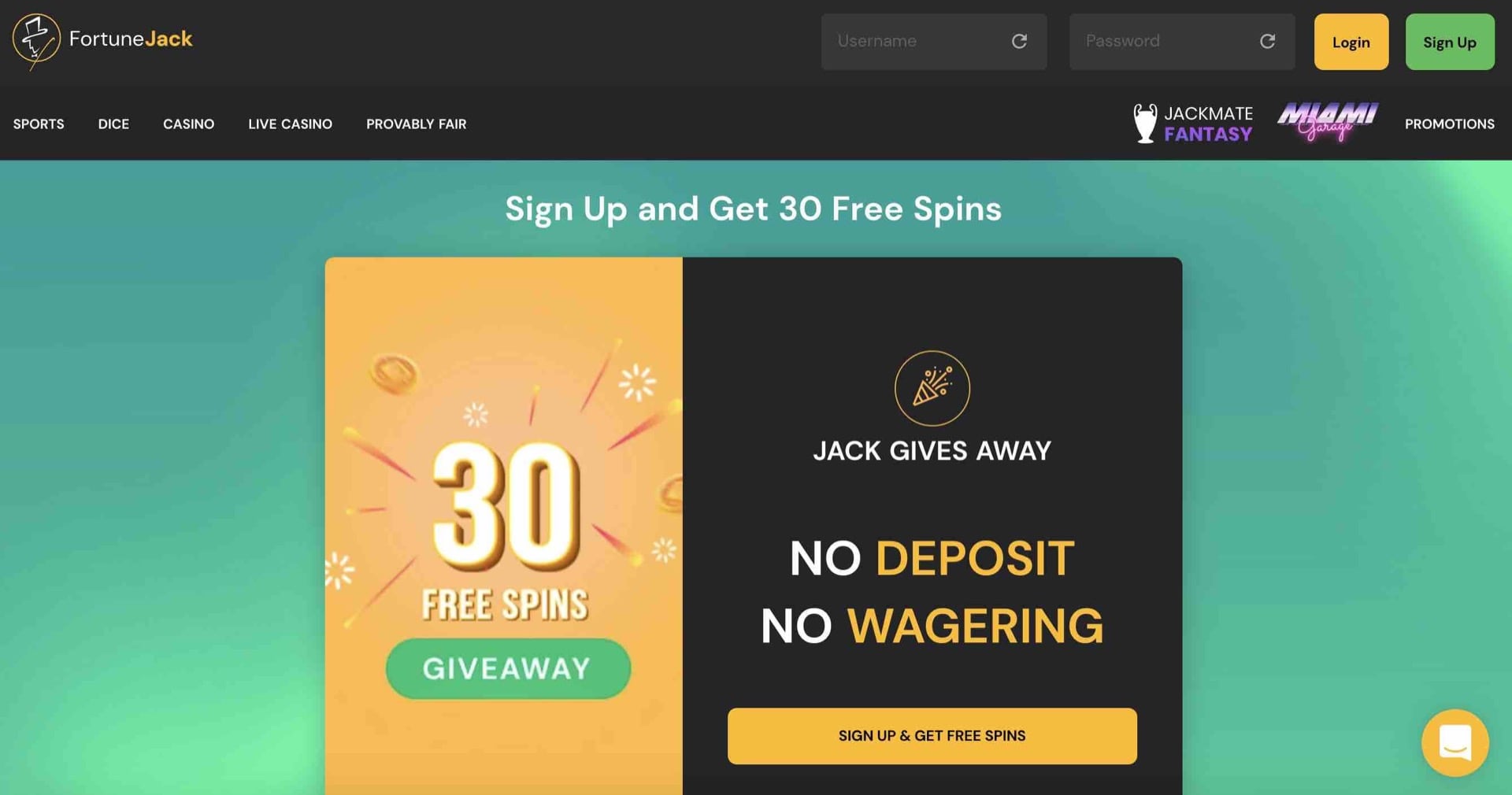 Bonuses at FortuneJack Casino