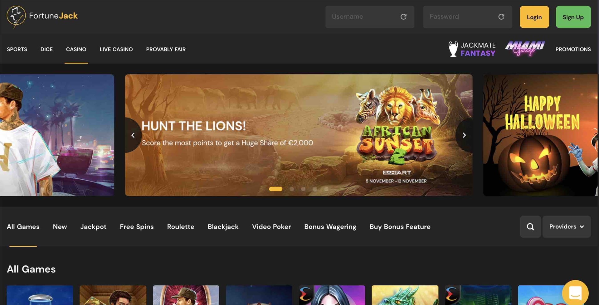 Play FortuneJack Casino
