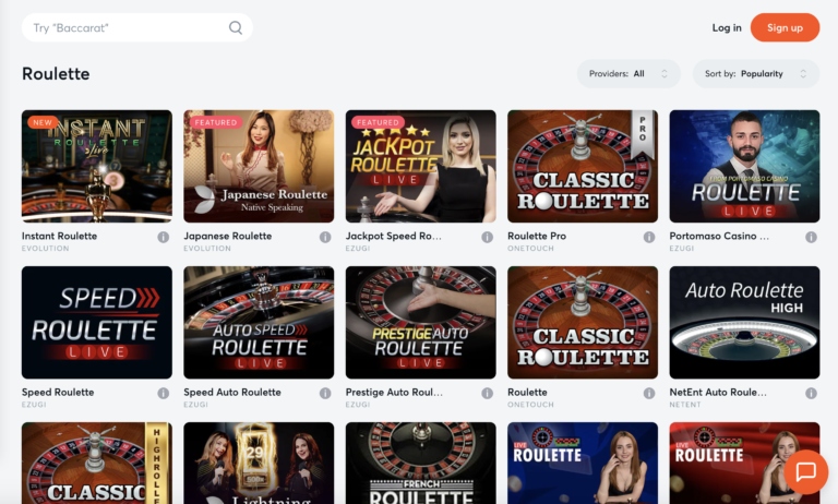 BitCasino Roulette Games