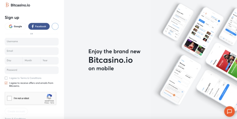 Play BitCasino on Mobile