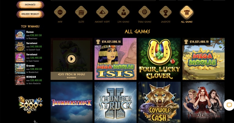 Play Slots and More at Cleopatra Casino