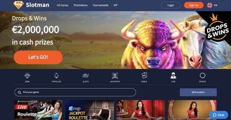 Slotman Casino Live Casino Games