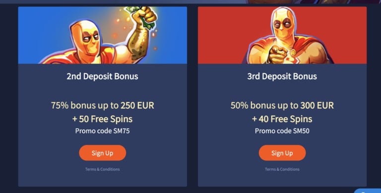 Top Bonuses at Slotman Casino