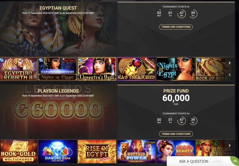 1xSlot Casino Tournaments