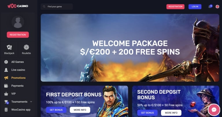 Collect a New Player Welcome Bonus at WooCasino