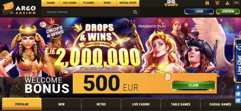 Join Argo Casino Today