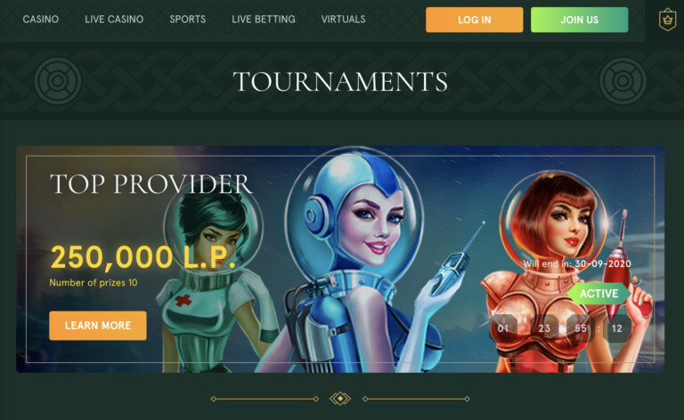 Slot Tournaments at Casinia Casino