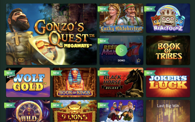 Top Games at Casinia Casino