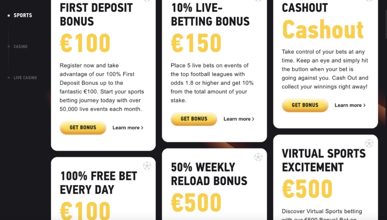 Welcome Bonuses at Fezbet