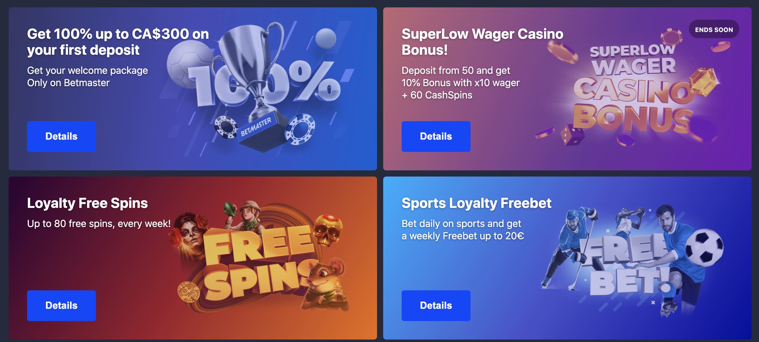 BetMaster Promotions and Bonuses