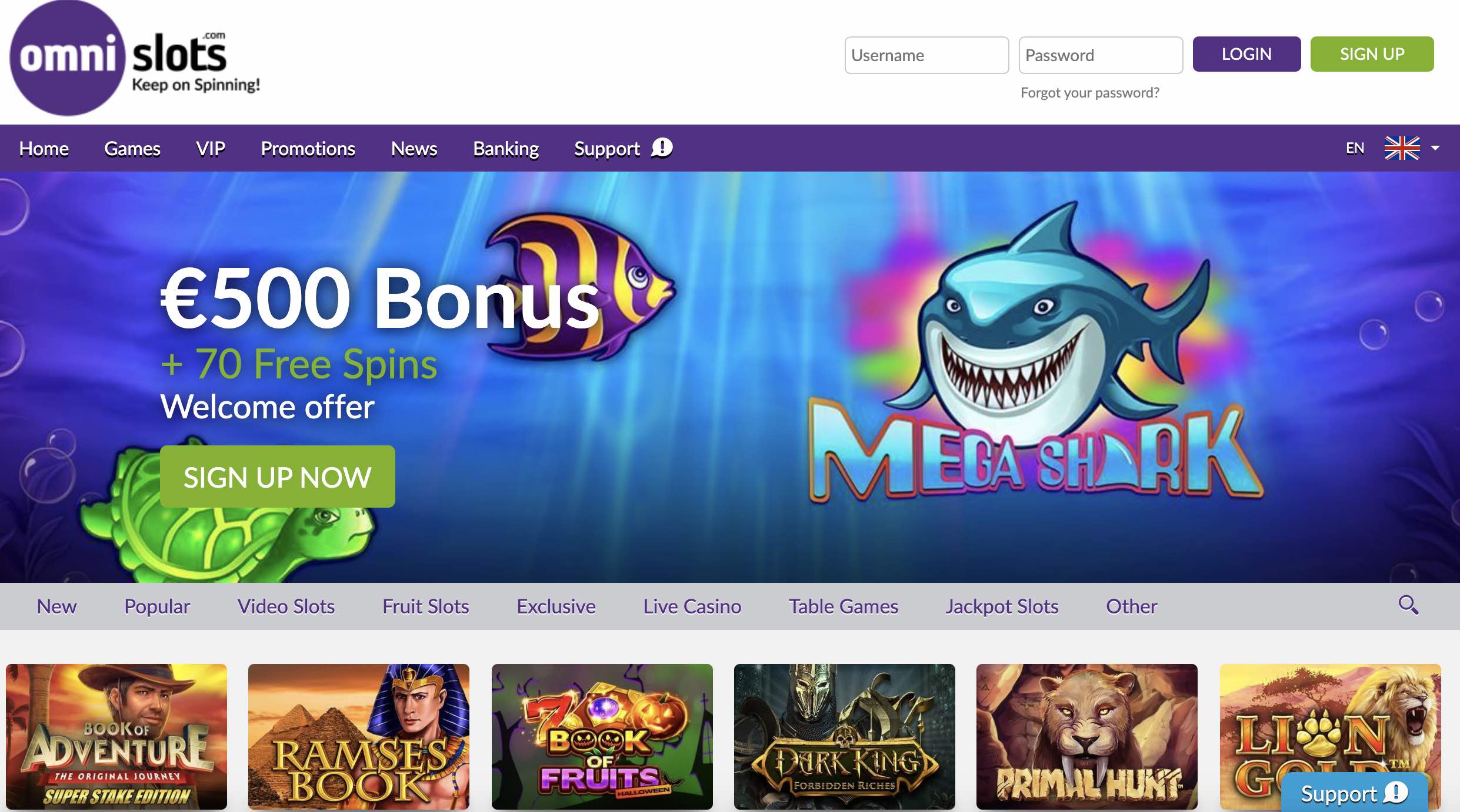 Omni Slots Review and Promo Codes