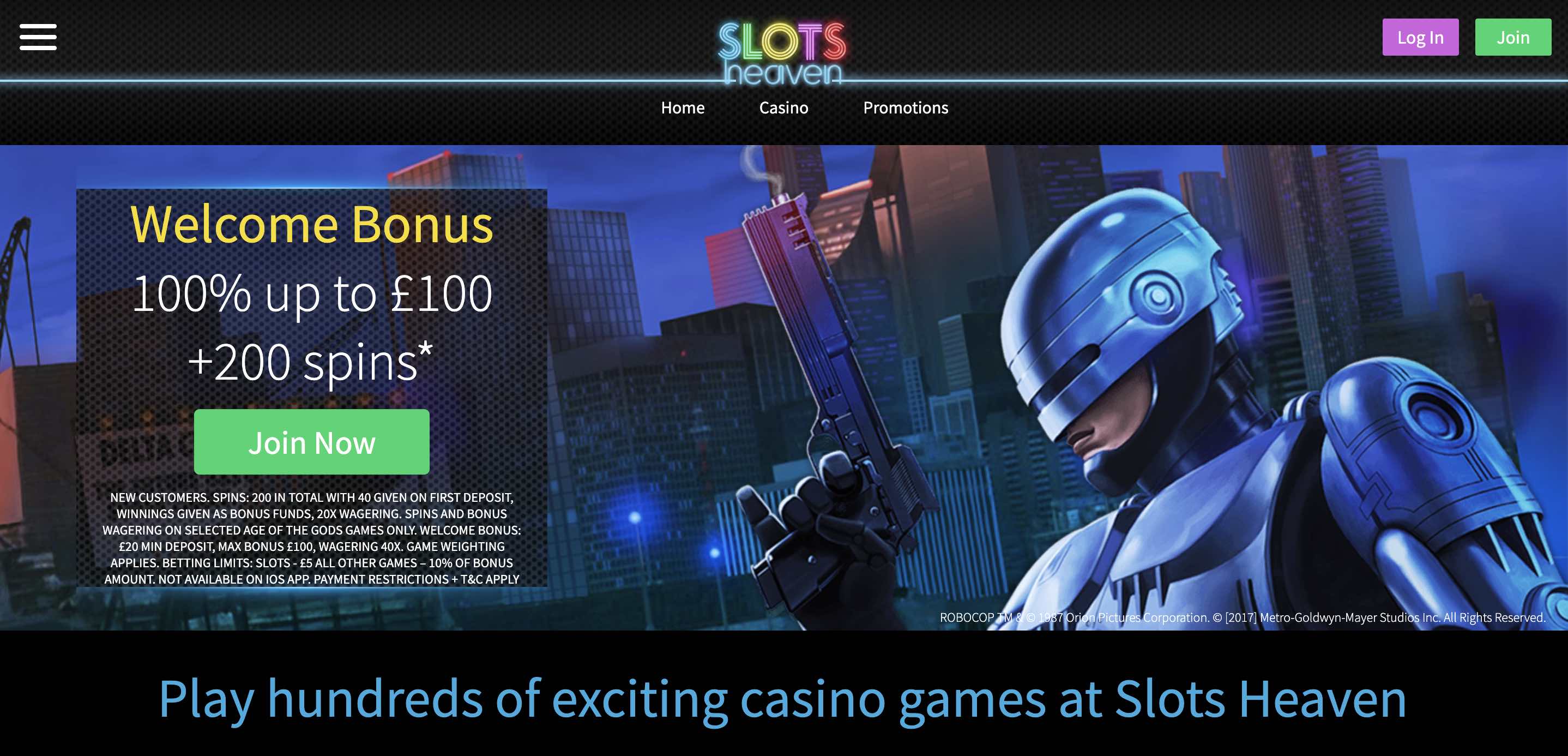 SlotsHeaven Casino Review