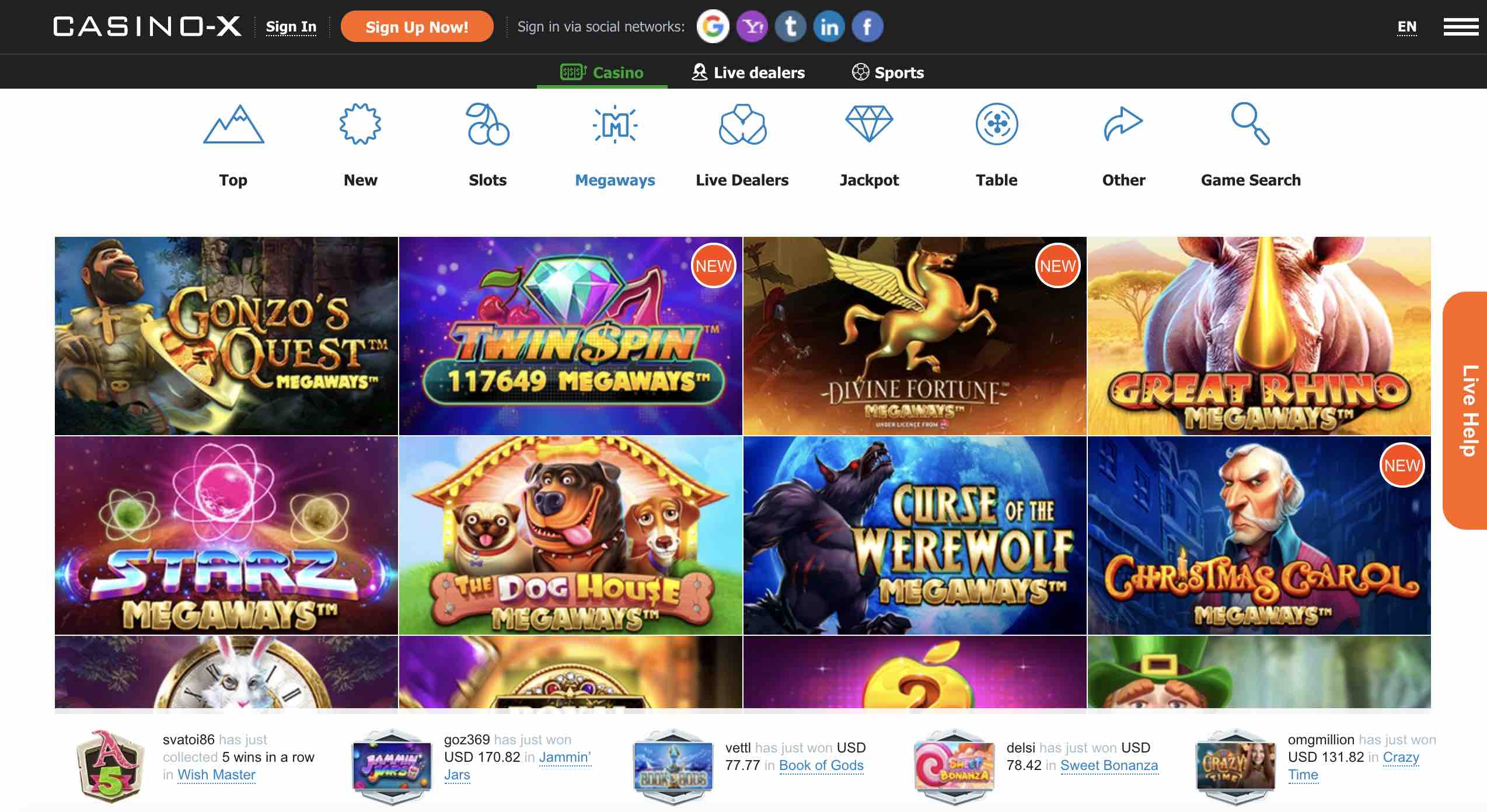 Casino X Review and Promo Codes