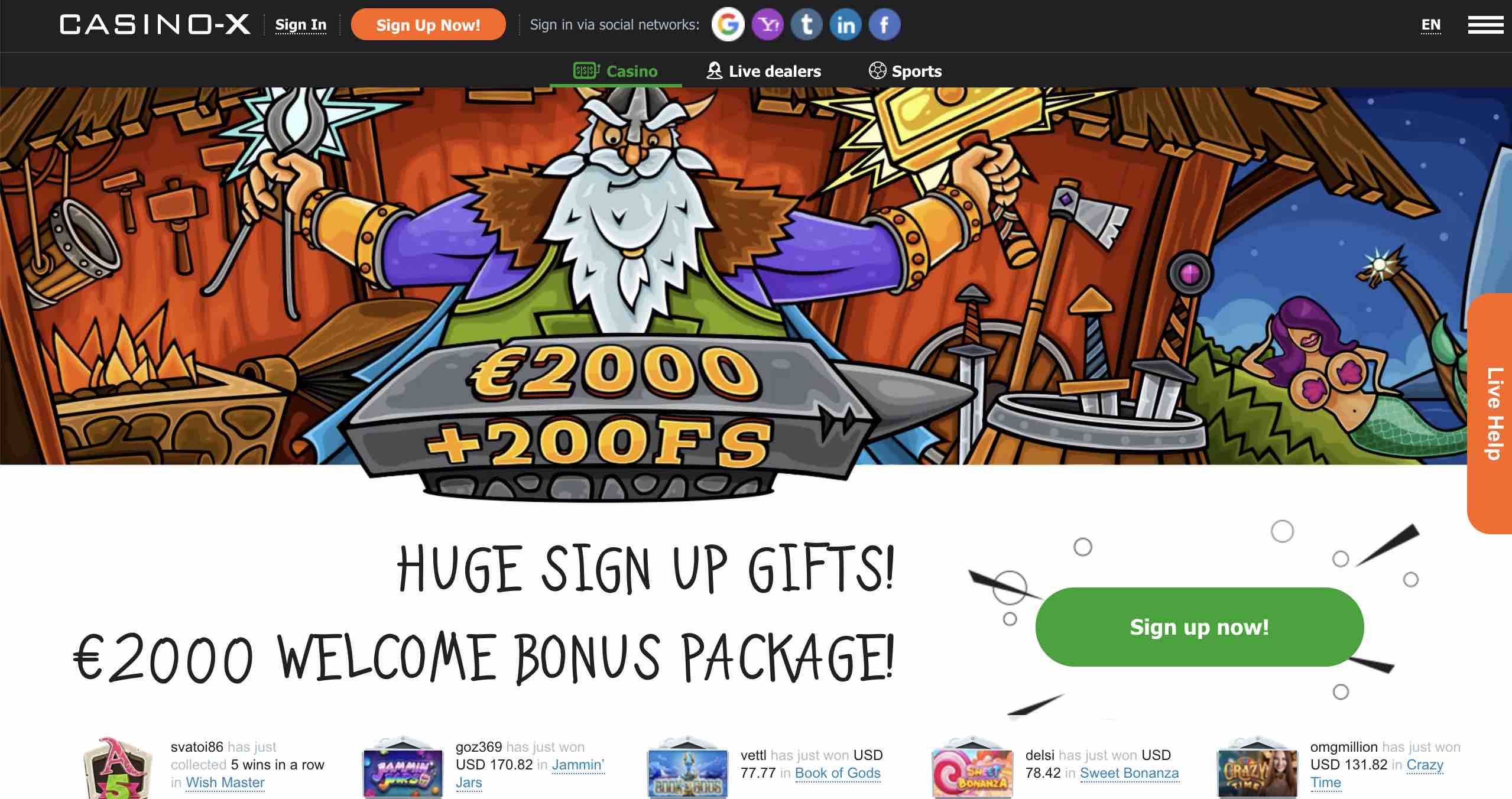 Join Casino X for Games and Bonuses