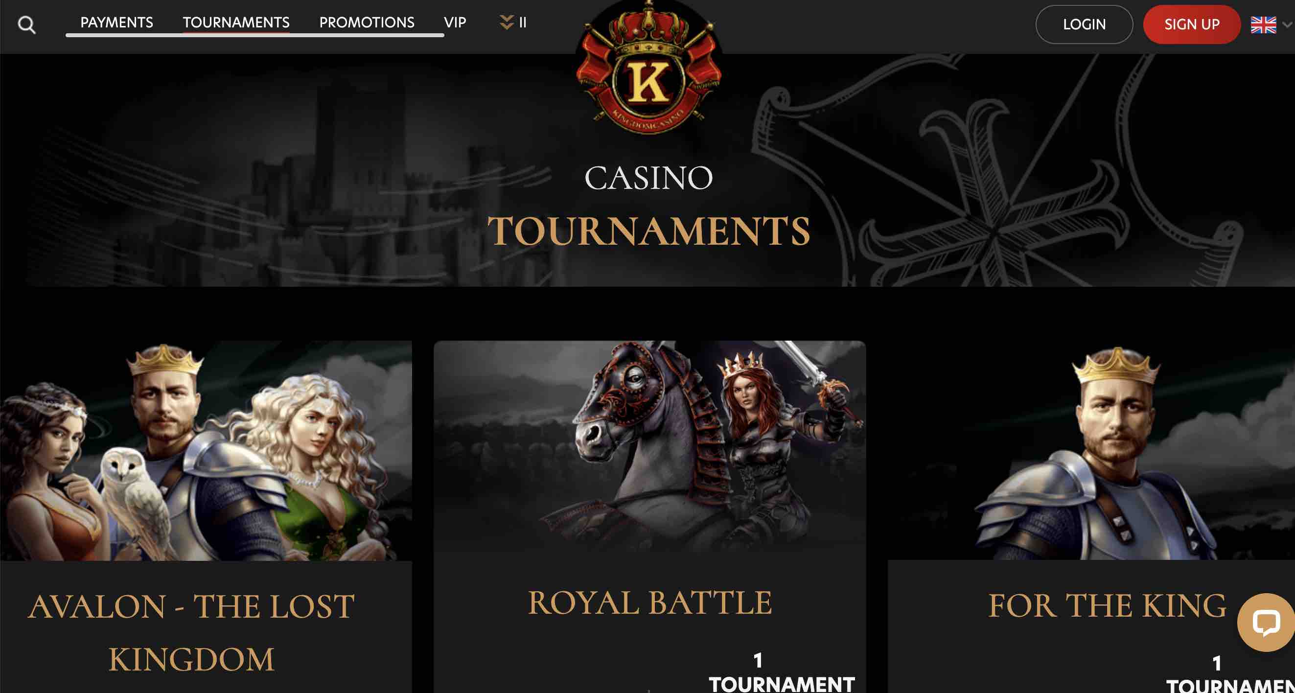 Tournaments at Kingdom Casino