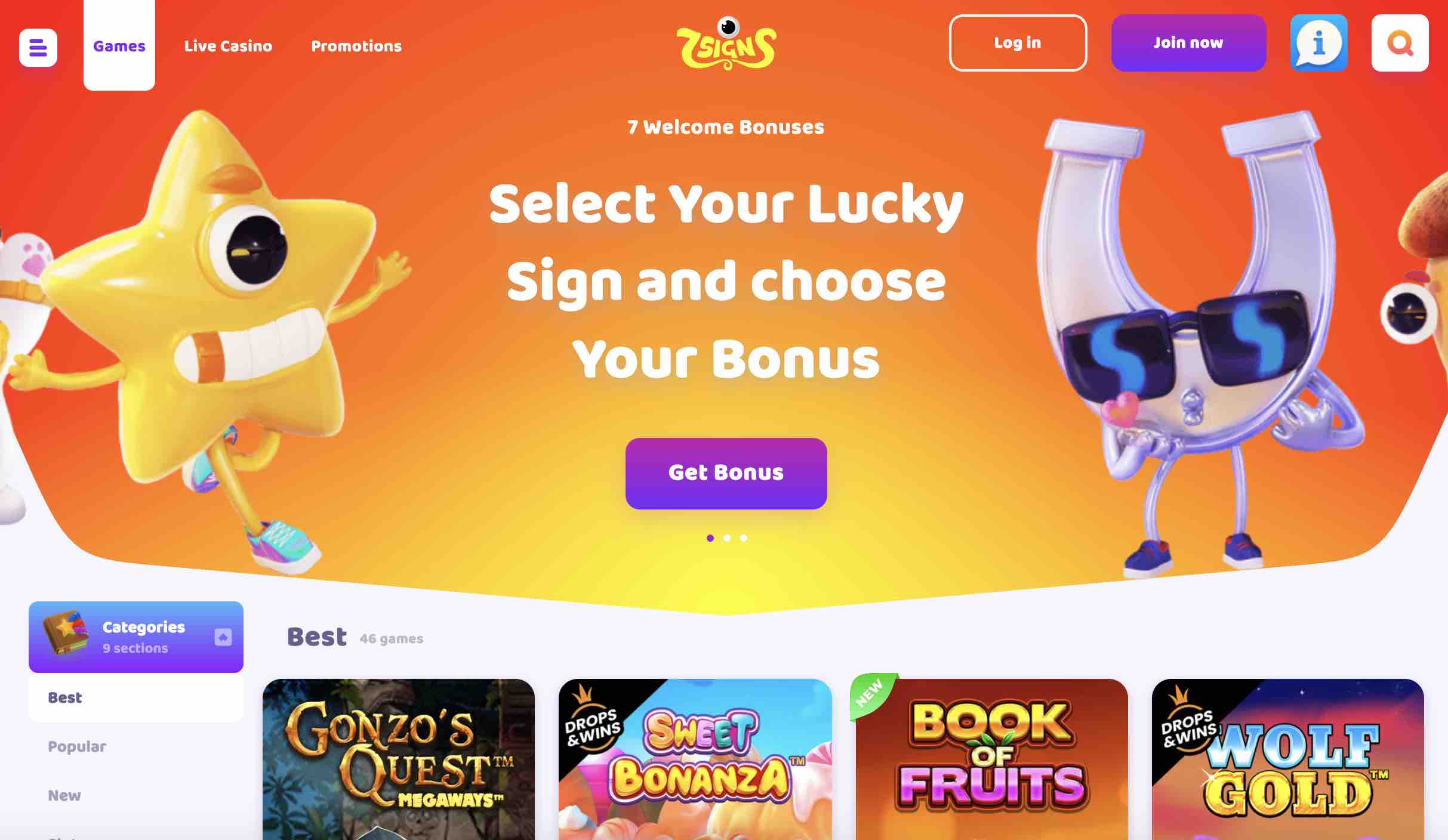 Discover Great Games and Bonuses at 7Signs Casino