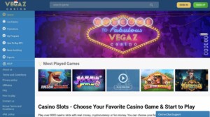 Vegaz Casino Bonuses and More