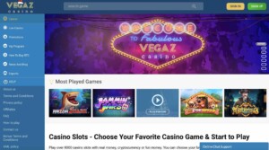 Vegaz casino bonus