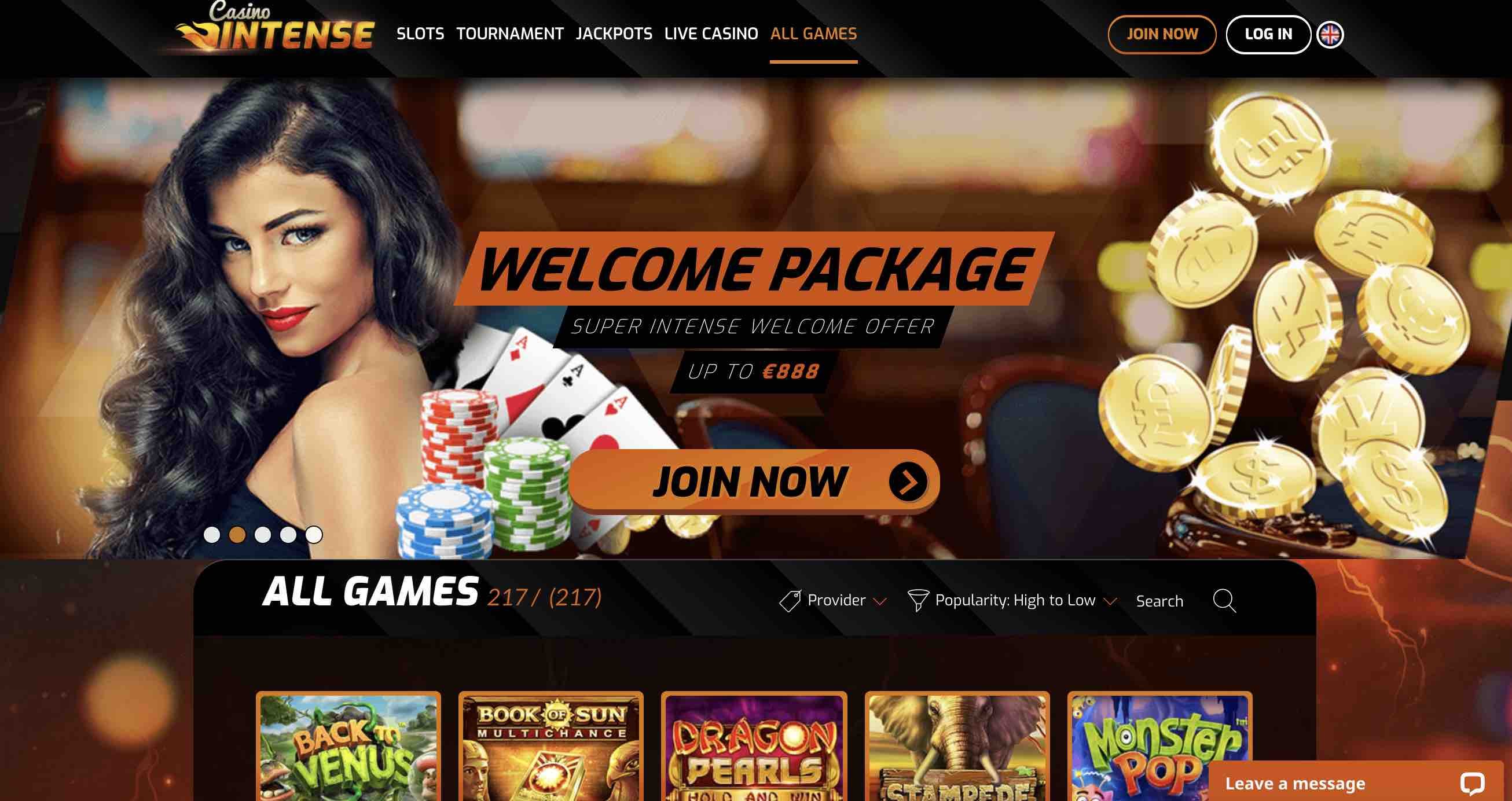 Casino Intense Online Games for Real Money