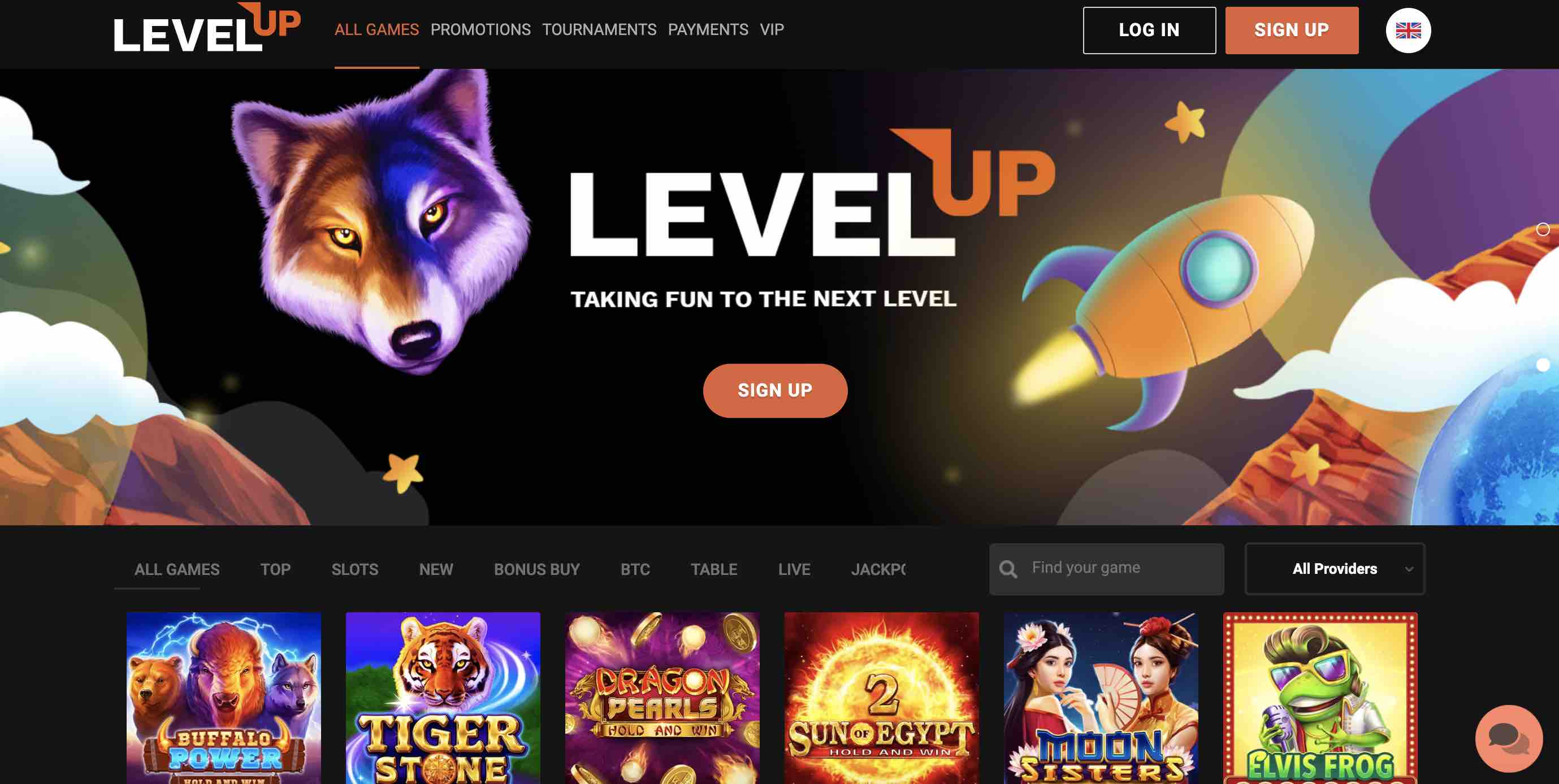 LevelUp Casino Games