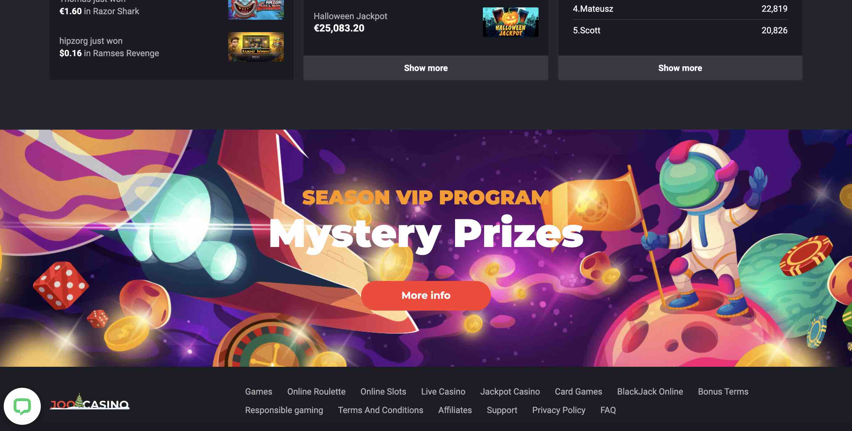 Mystery Prizes at JooCasino