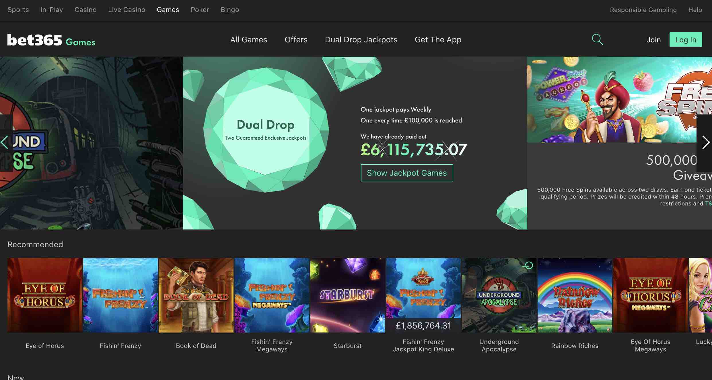 Best Games at bet365 Casino