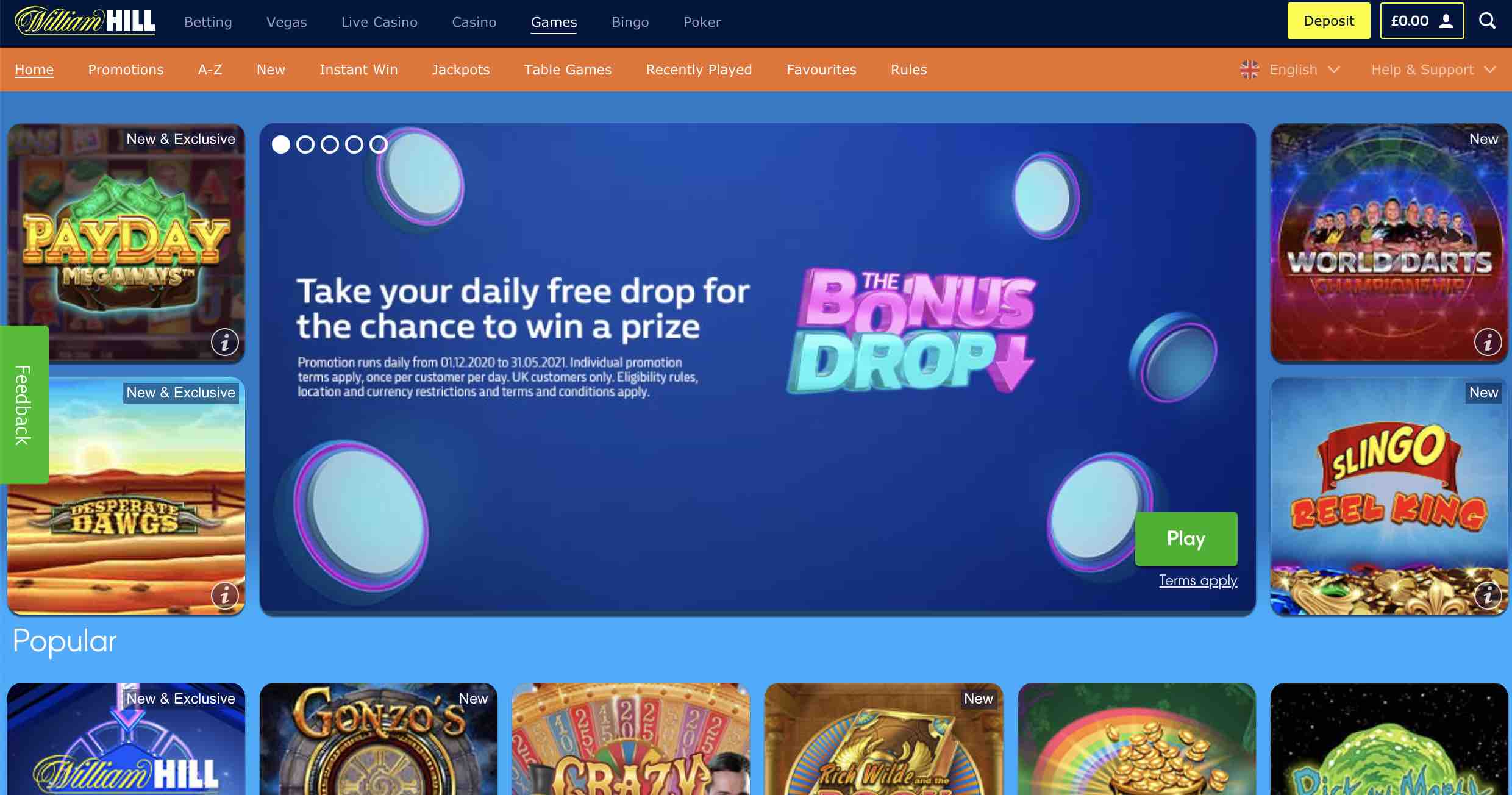 William Hill Casino Promotions