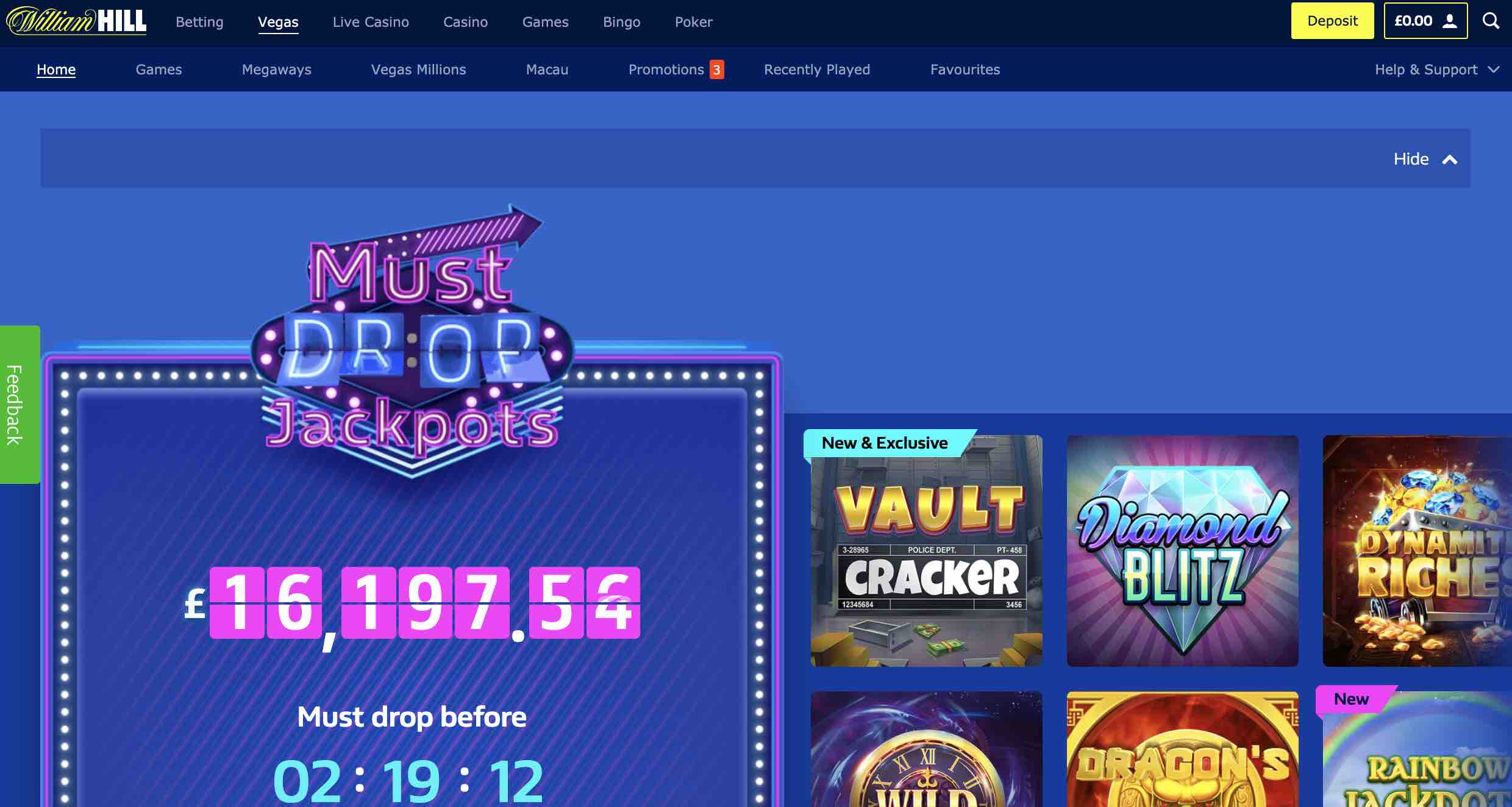William Hill Casino Table Games
