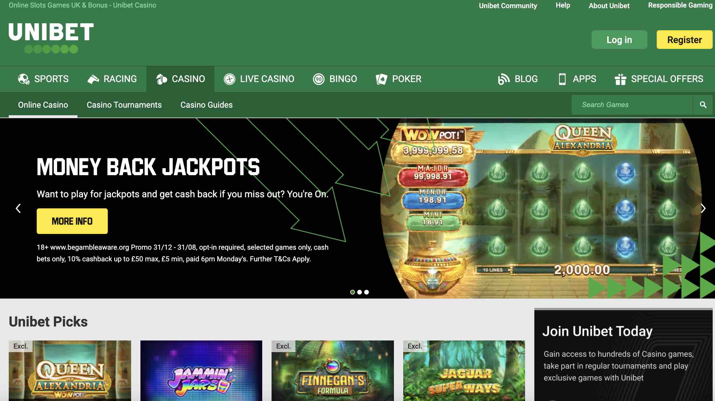 Best Slots at Unibet Casino