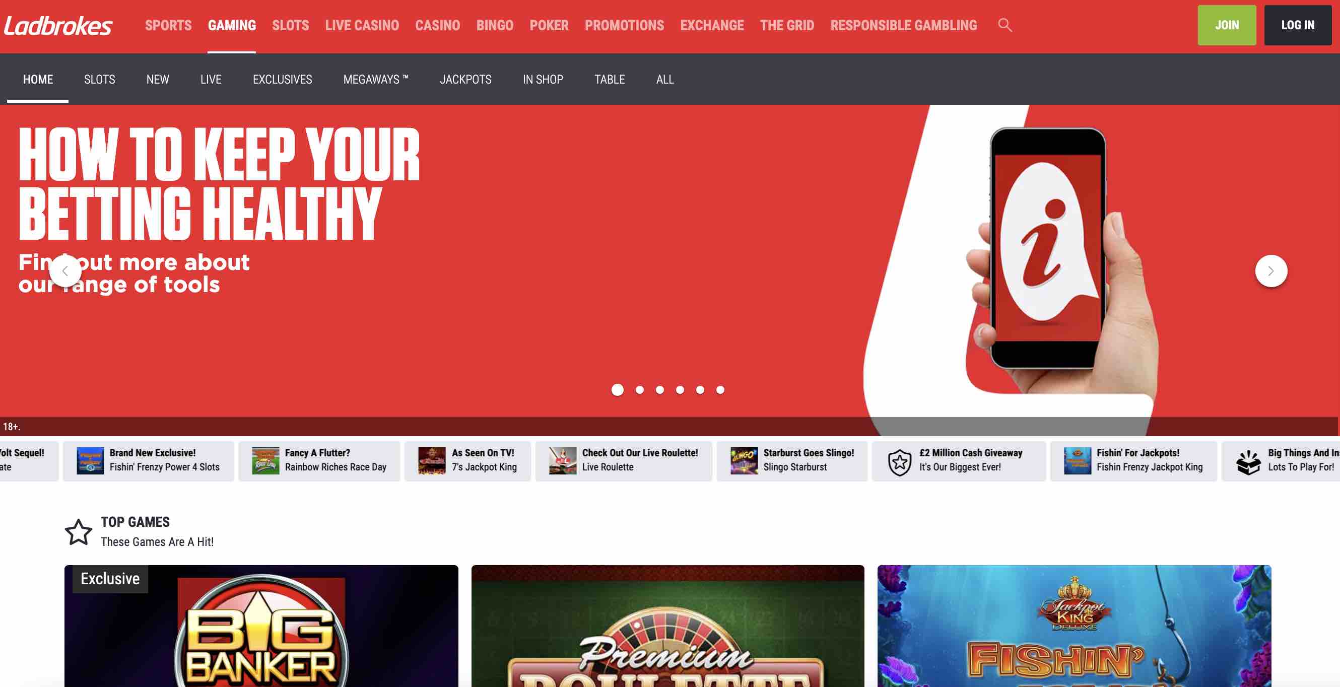 Great Slots at Ladbrokes Casino