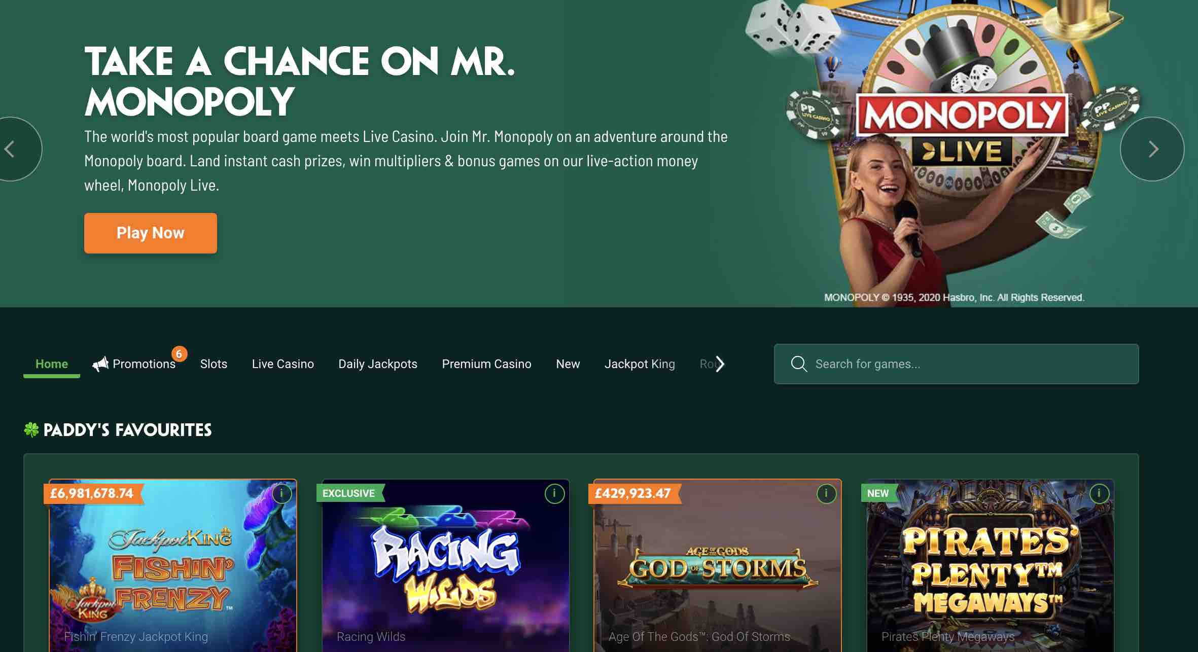 Review of Paddy Power Casino