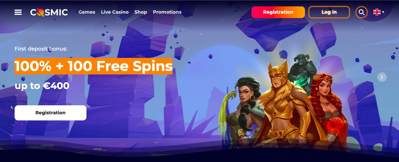 Cosmic Spins Casino Promotions Page