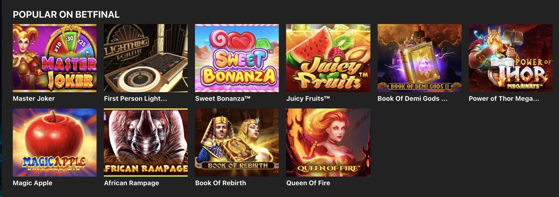 Betfinal Casino