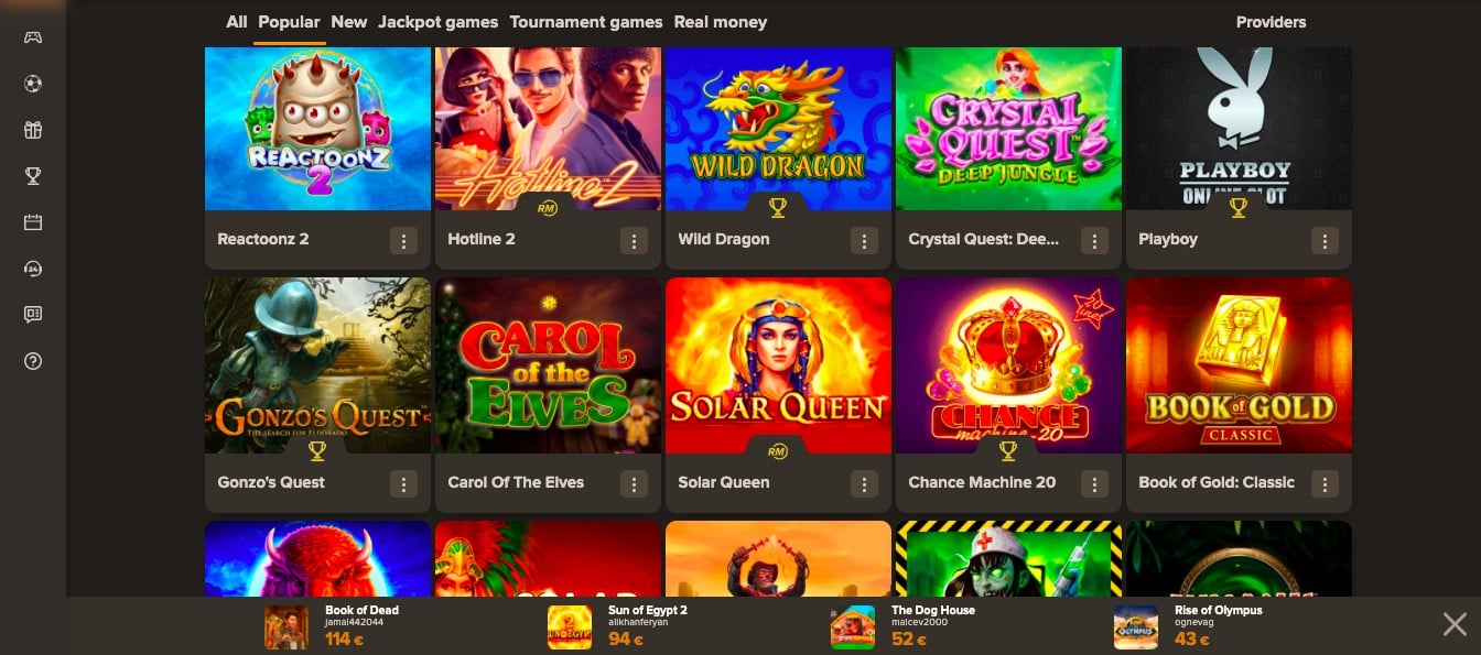 Sol Casino Games