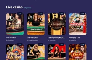 Spin Away Casino Live Games