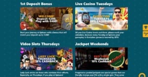 Spinaru Casino Bonuses