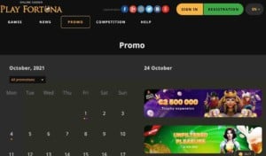 Play Fortuna Promotions