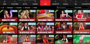 BritainBet Casino Live Games