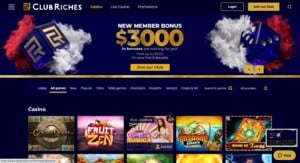 ClubRiches Casino Bonuses